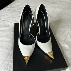Versace white pump, size 36.5